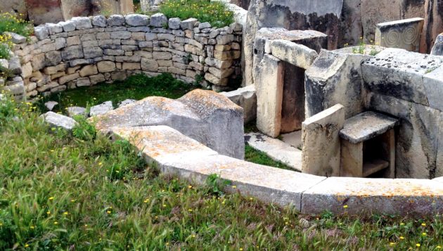 old rock structures that used to be used for plumbing