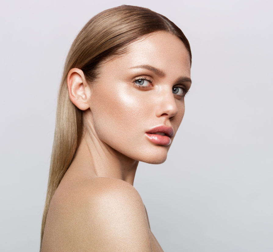 a serious woman staring to the side