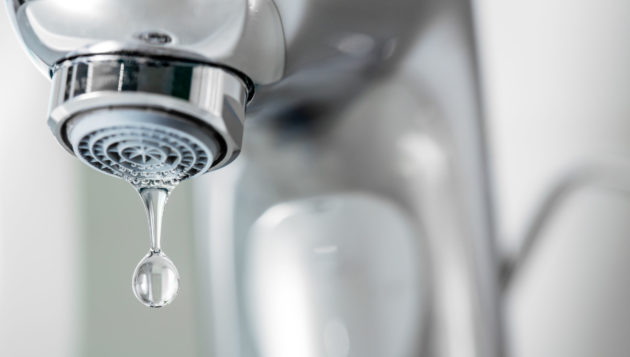 water dripping from a faucet