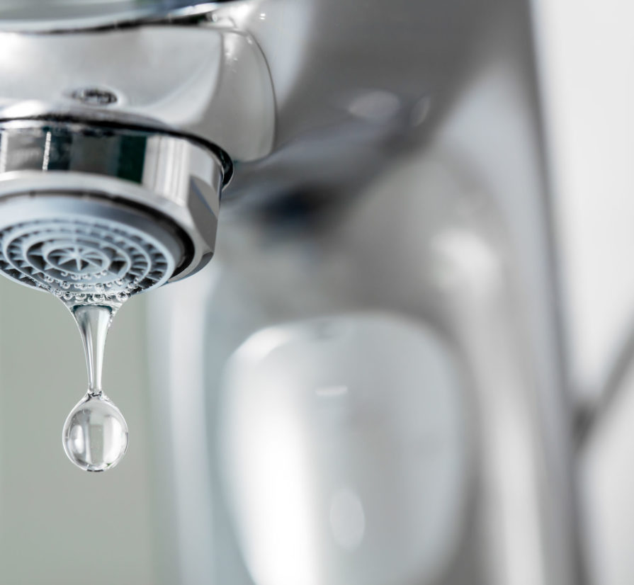 water dripping from a faucet