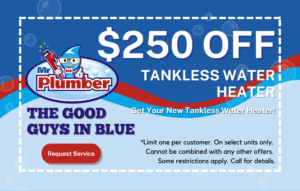 $250 off tankless water heater coupon