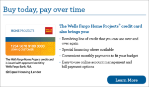 wells fargo financing information