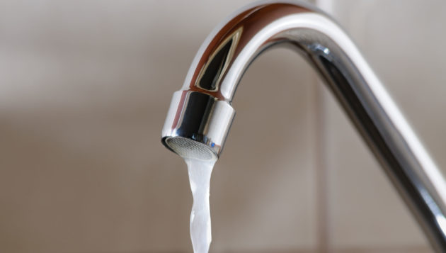 low water pressure coming from the faucet of a sink