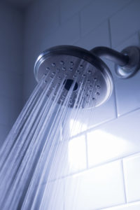 shower head with strong water pressure in a San Antonio bathroom