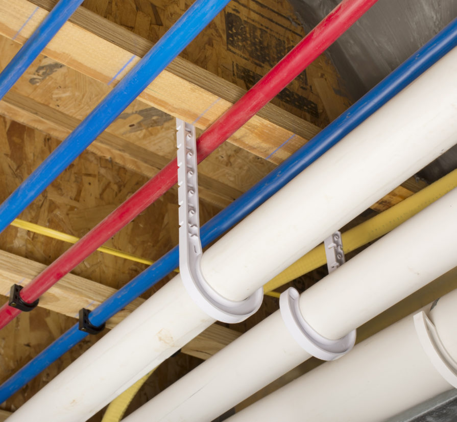 plumbing pipes installed in a San Antonio home